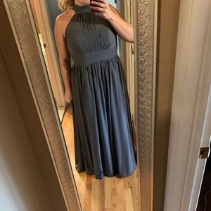 Azazie Steel grey formal gown